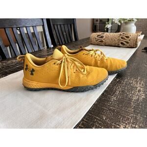 Under Armour Boys Youth Size 6.5 Yellow Shoes UA Training Athletic Sneakers